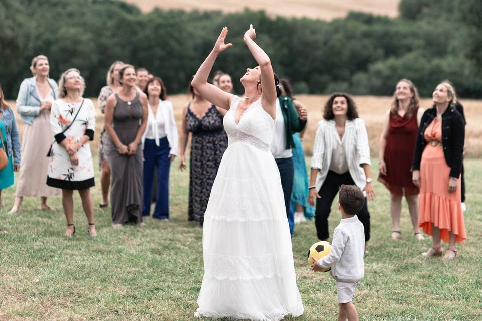 Le lancé de bouquet