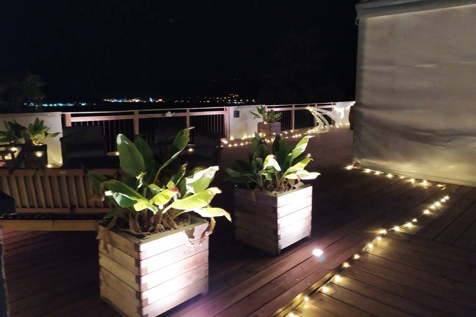 Terrasse de nuit