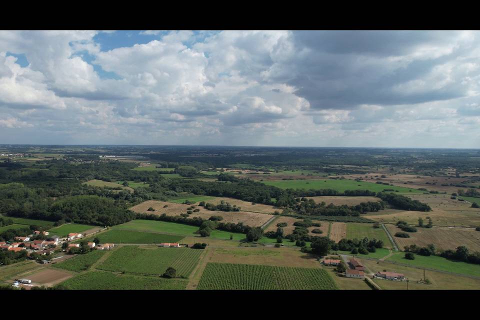 Site filmé en Drone