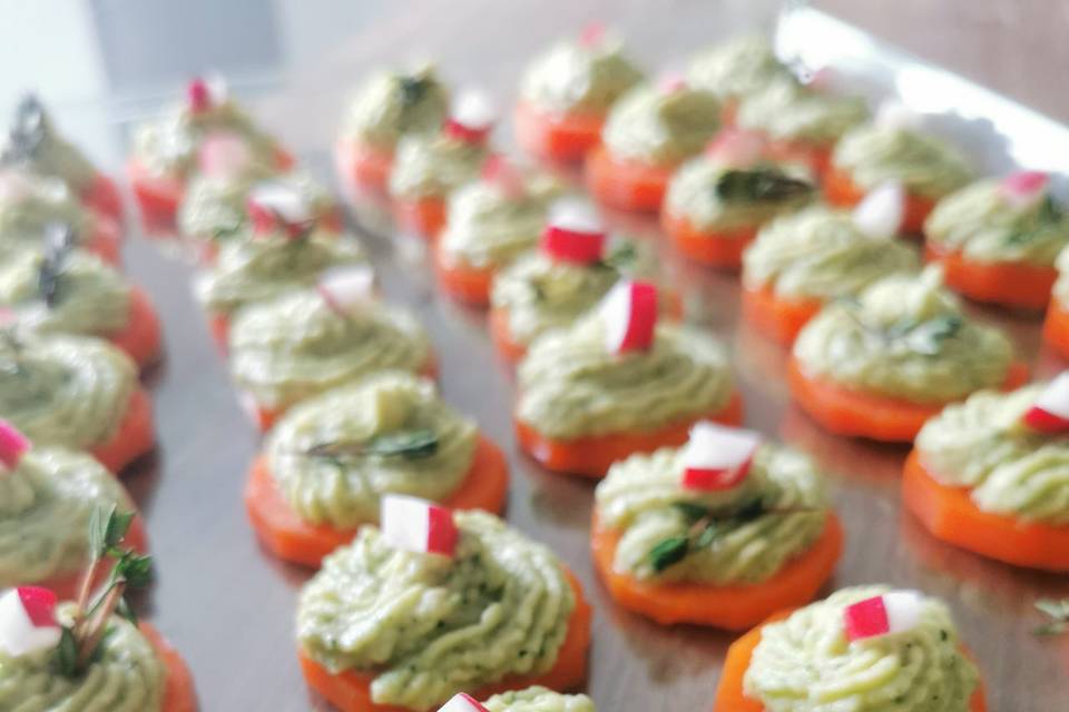 Toasts veggies