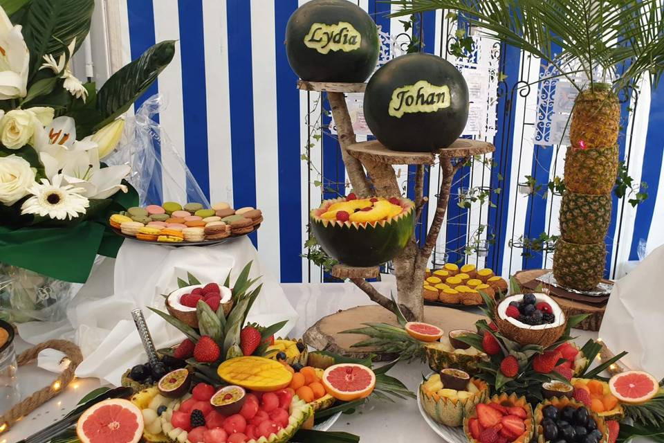 Buffet Fruits Frais Découpés