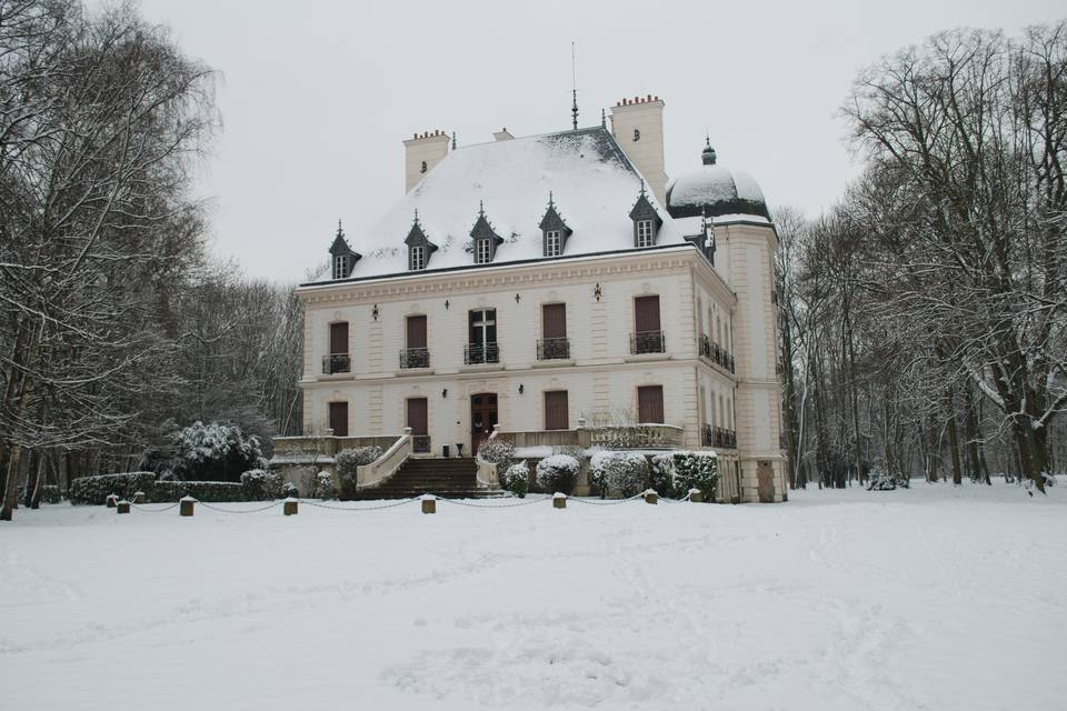Le château sous la neige