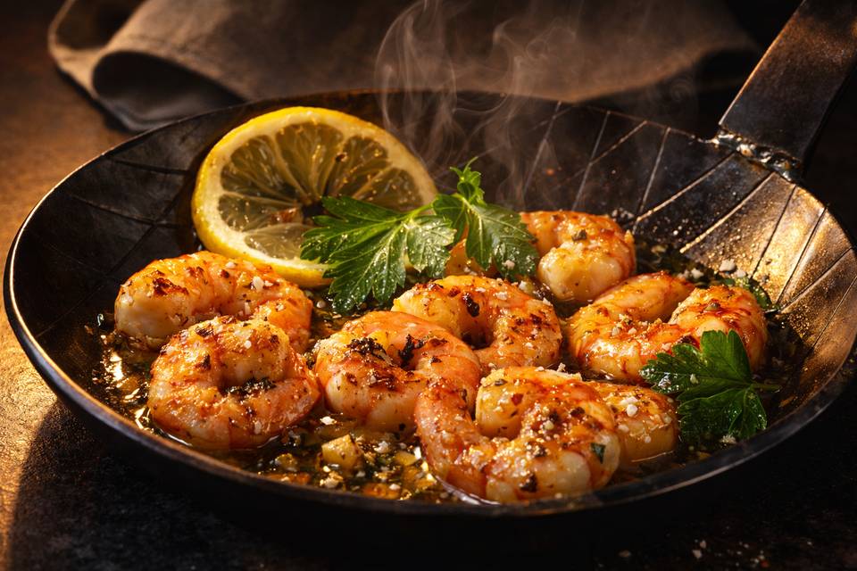 Plancha Crevettes
