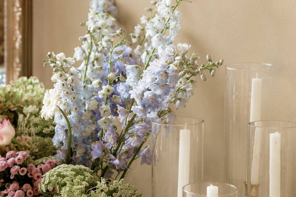 Vases tubes bougeoirs