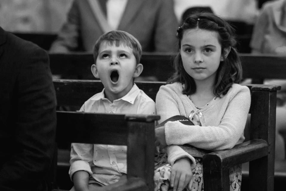 Dans l'église!