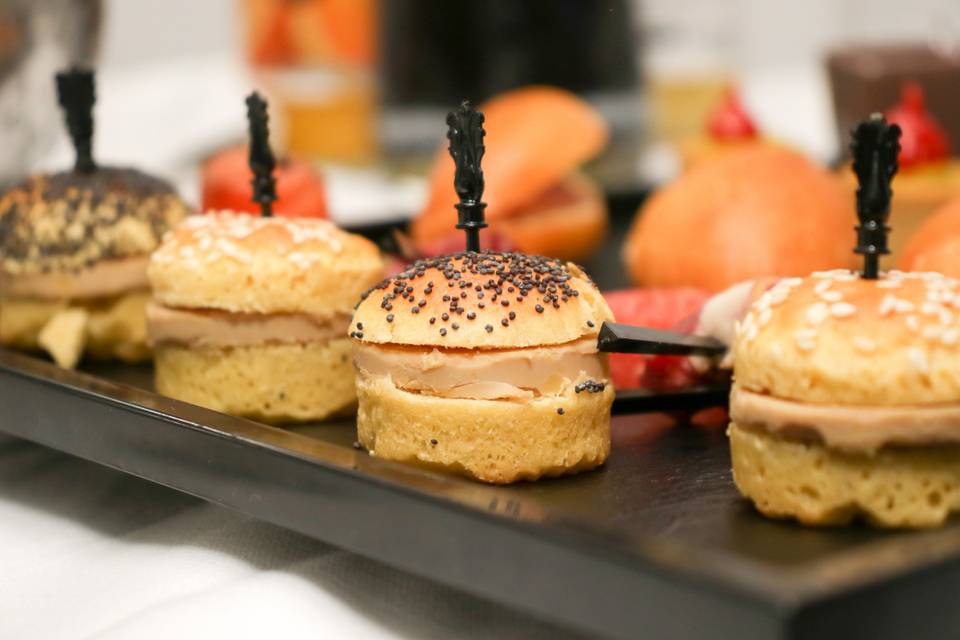 Mini burger au foie gras