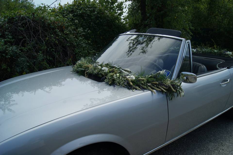 Décoration voiture champêtre