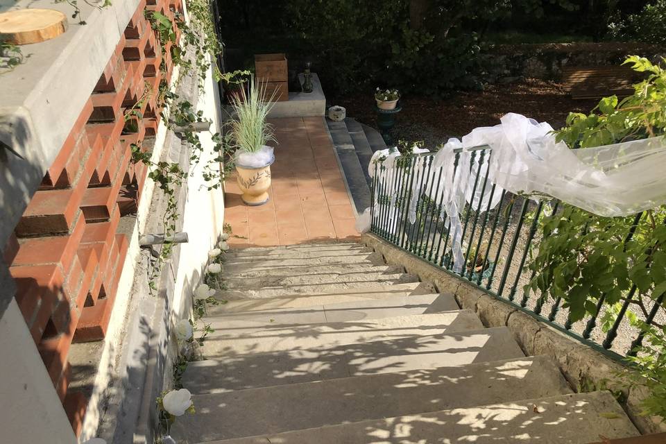 Escalier d’honneur du château