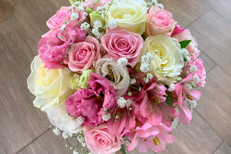 Bouquet de mariée rond