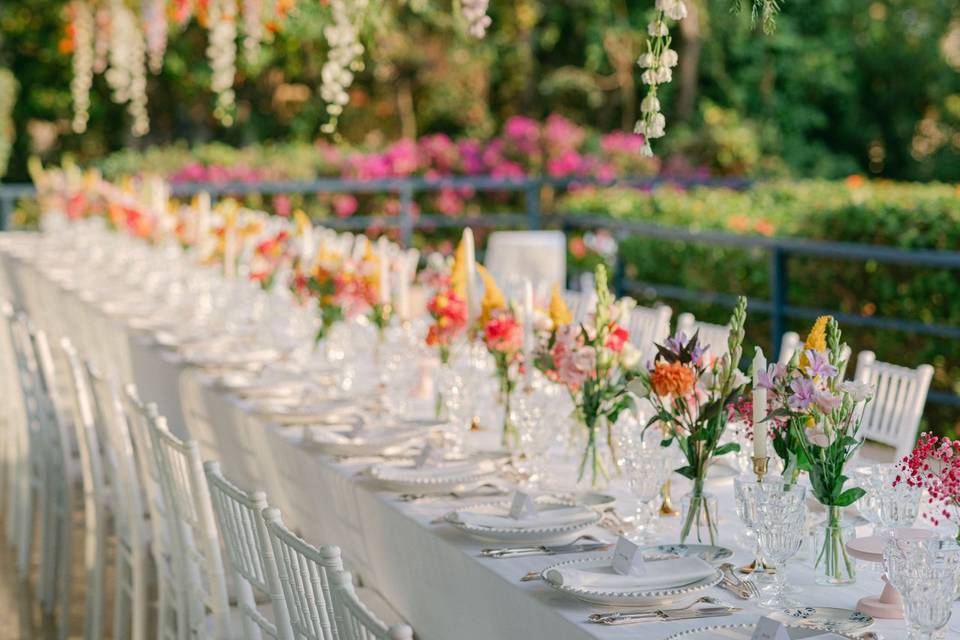 Décor floral suspendu