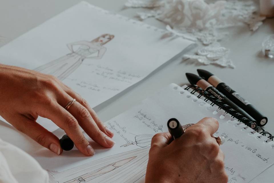 Créatrice et croquis