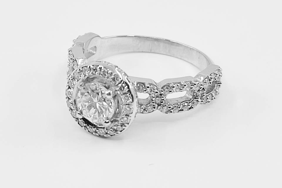 Bague fiançailles diamant