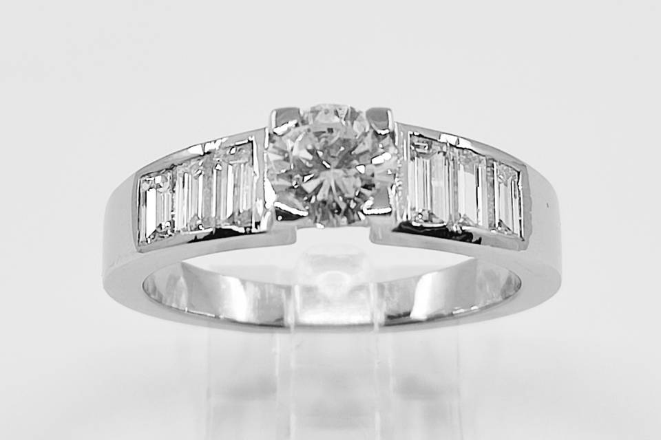 Bague fiançailles diamant