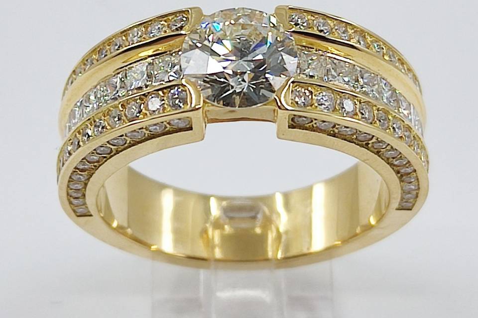 Bague fiançailles diamant