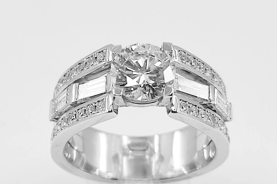 Bague fiançailles diamant