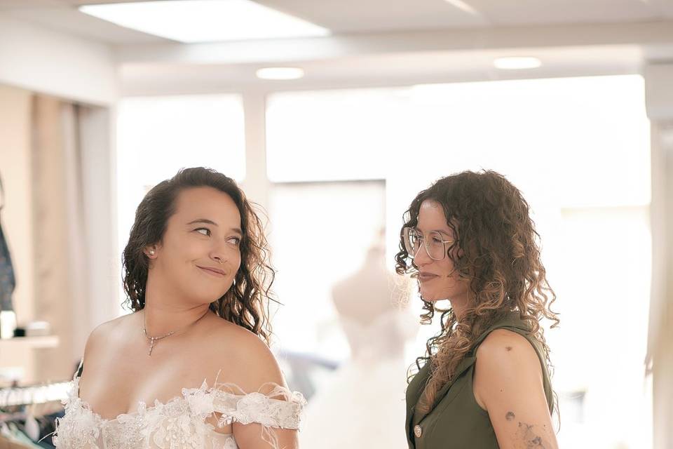 Essayage robe de mariée