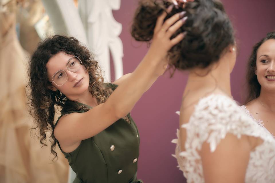 Essayage robe de mariée