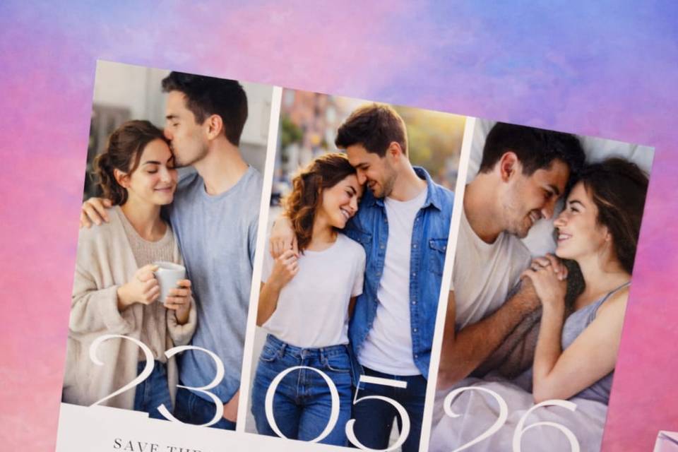 Magnet plat Save the date