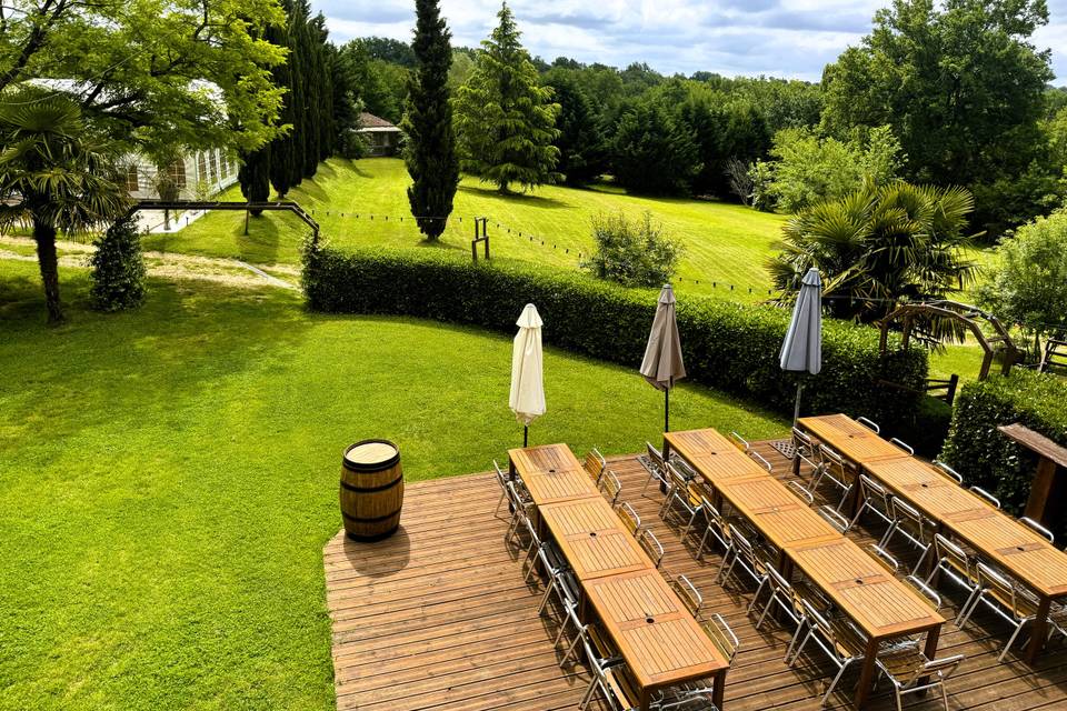 Terrasse et jardins