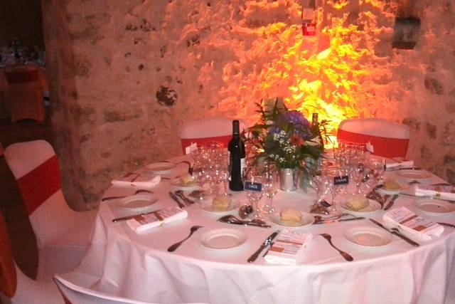 Déco lumière salle reception