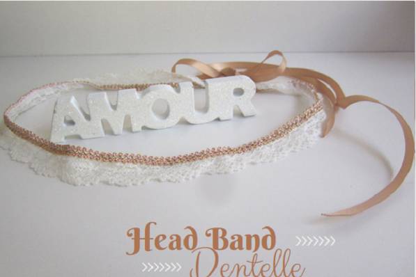 Headband en dentelle