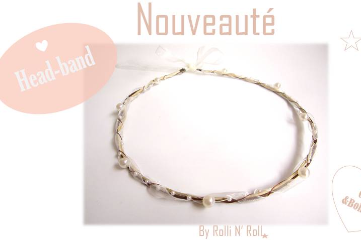 Headband couronne de PERLES