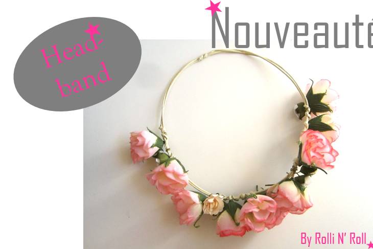 Headband couronne de fleurs
