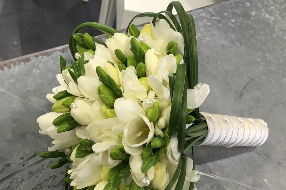 Bouquet de mariée freesia