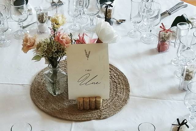 Decoration de table bessilles