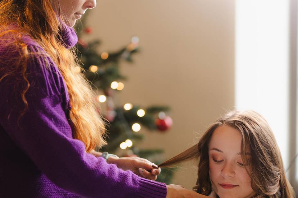 Coiffure de la mariée