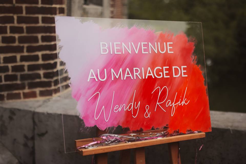 W & R - Mariage Disco néon