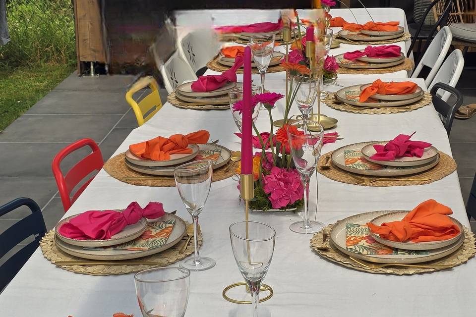 Anniversaire sur terrasse