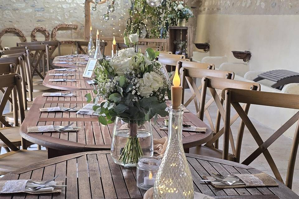 Diner sous préau