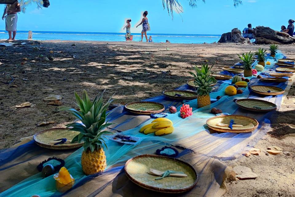 Déjeuner sur la plage
