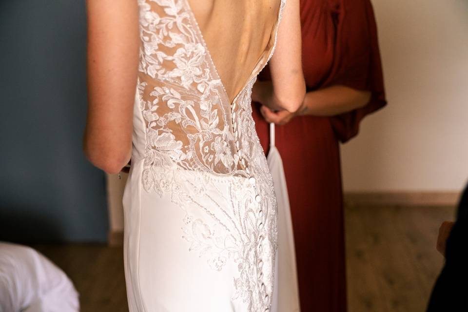 Mariée dos