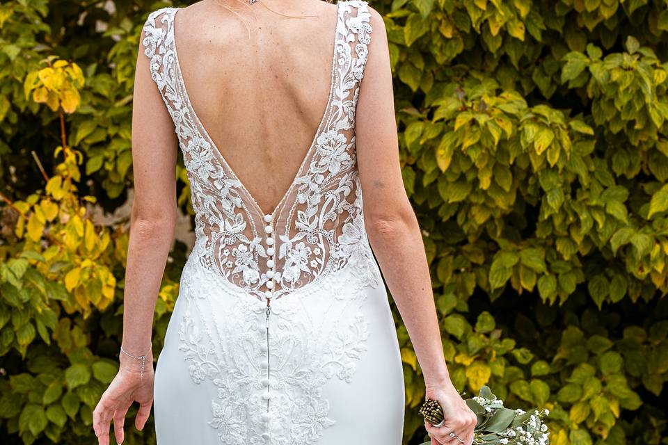 Mariée avec bouquet