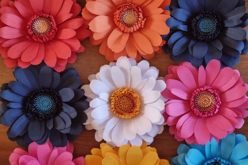 Fleurs en papier
