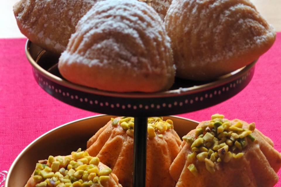Gâteaux cœur amandes pistaches