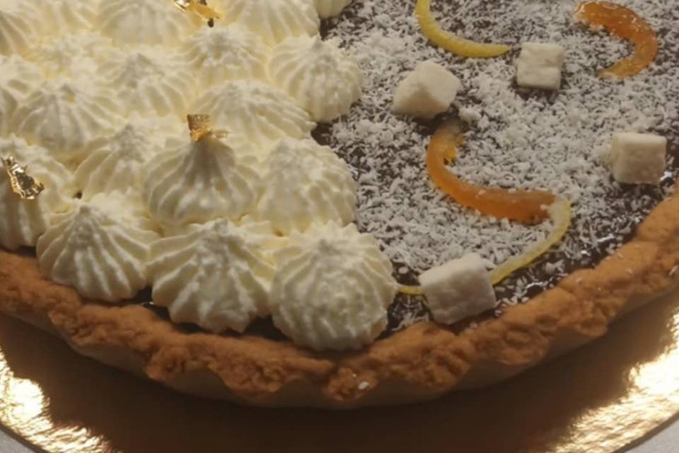 Tarte chocolat noix de coco