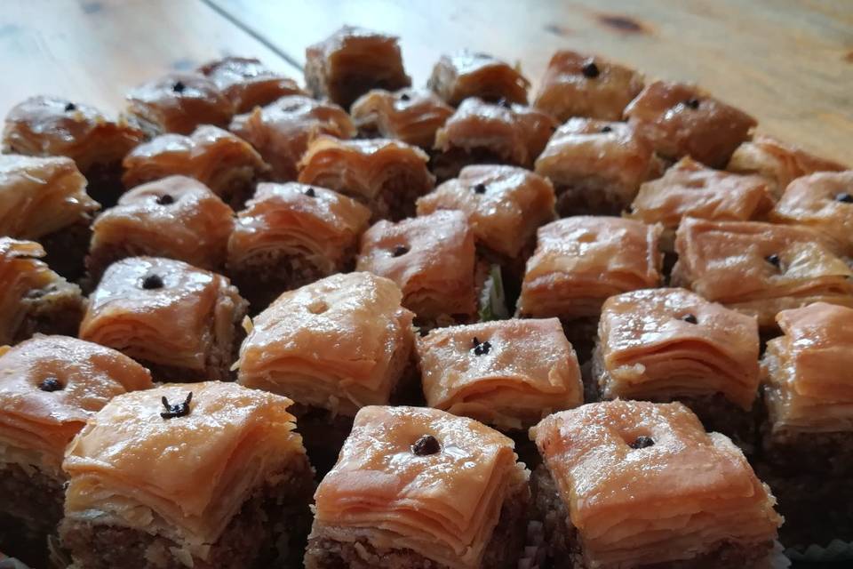 Baklawas amandes noix