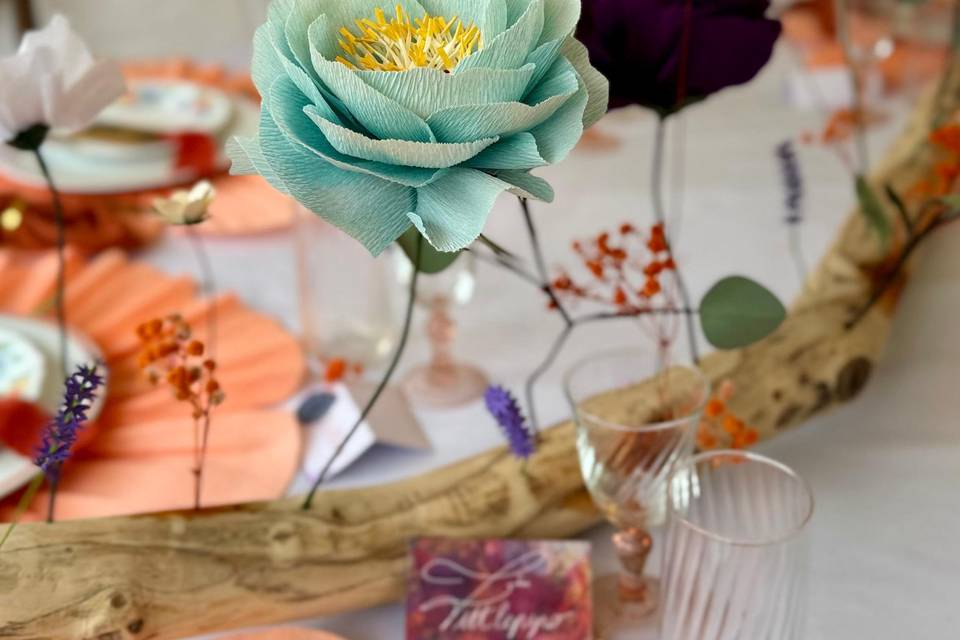 Fleurs en papier