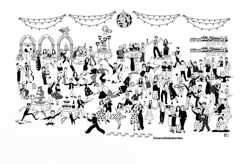 Poster soirée de mariage