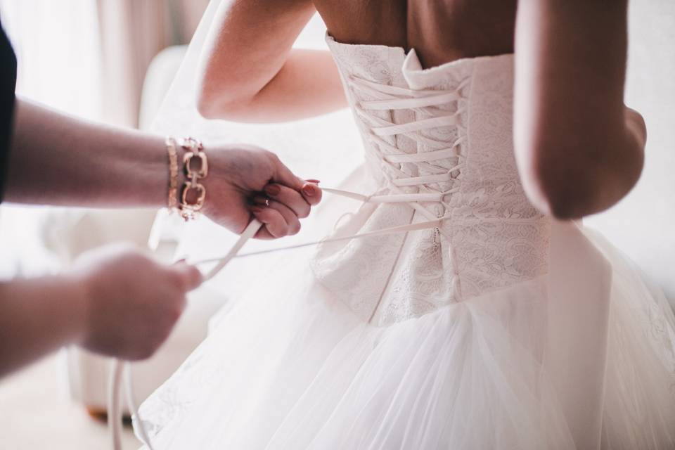 Une robe de mariée