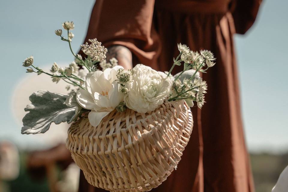 Mariage A&F - Panier Bouquet