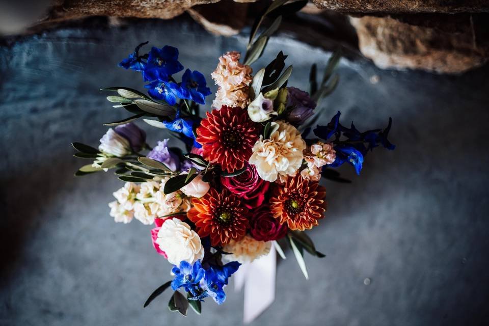 Bouquet mariée Marine