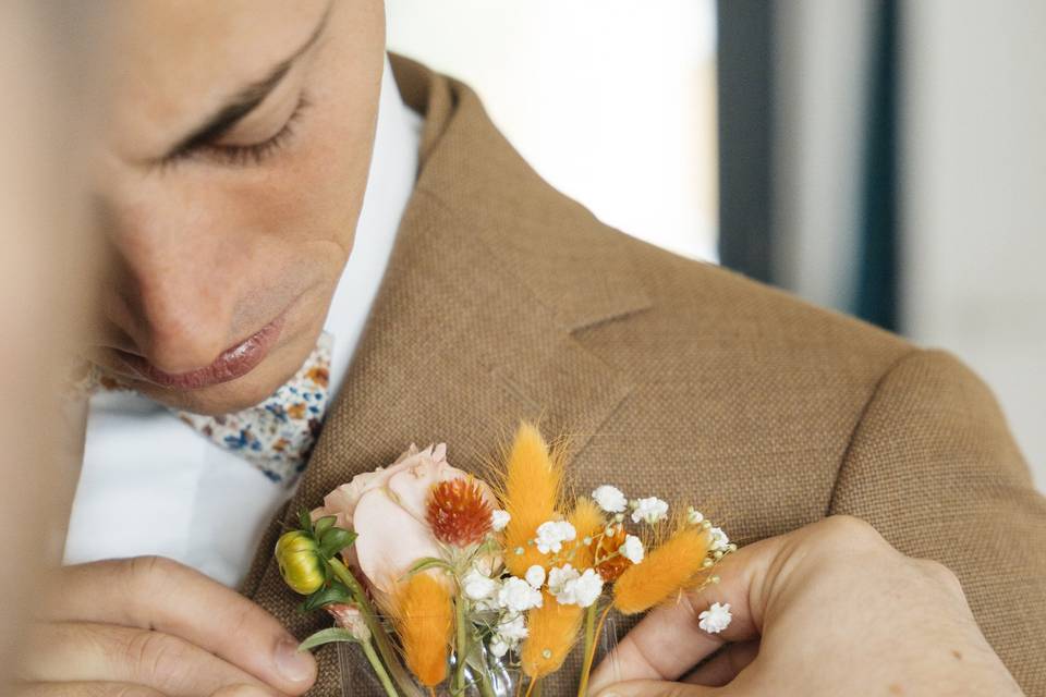 Boutonnière marié