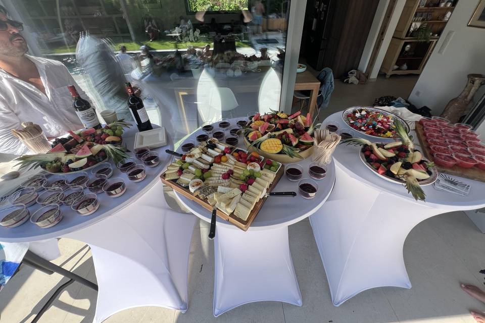 Plateau dessert et fromage