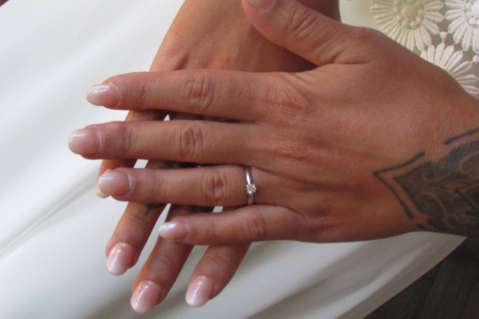 Ongle mariée