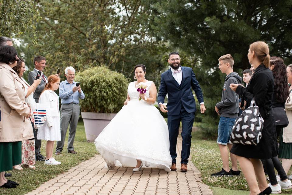 Arrivée des mariés