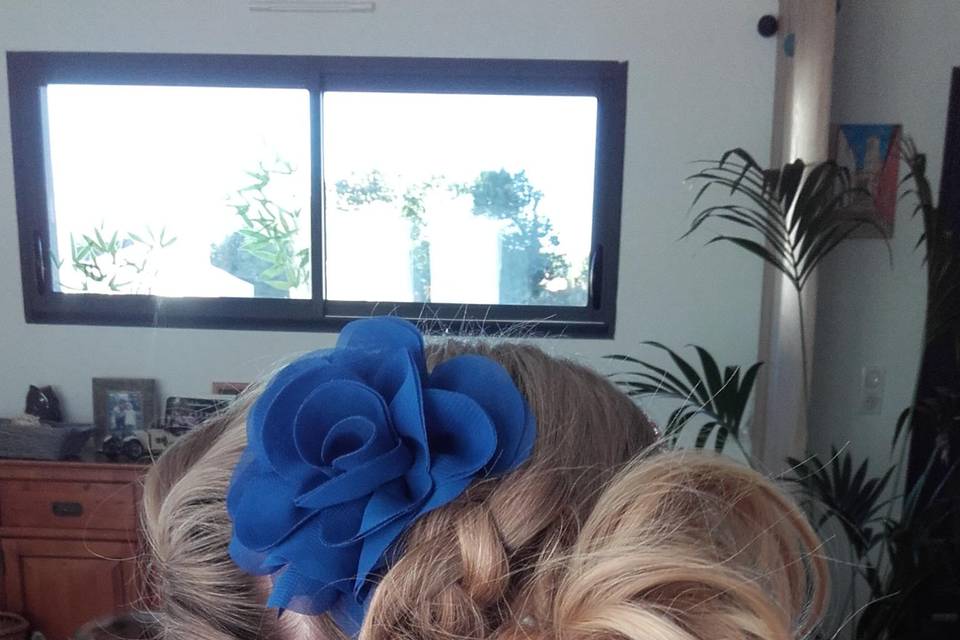 Chignon  coiffé décoiffé